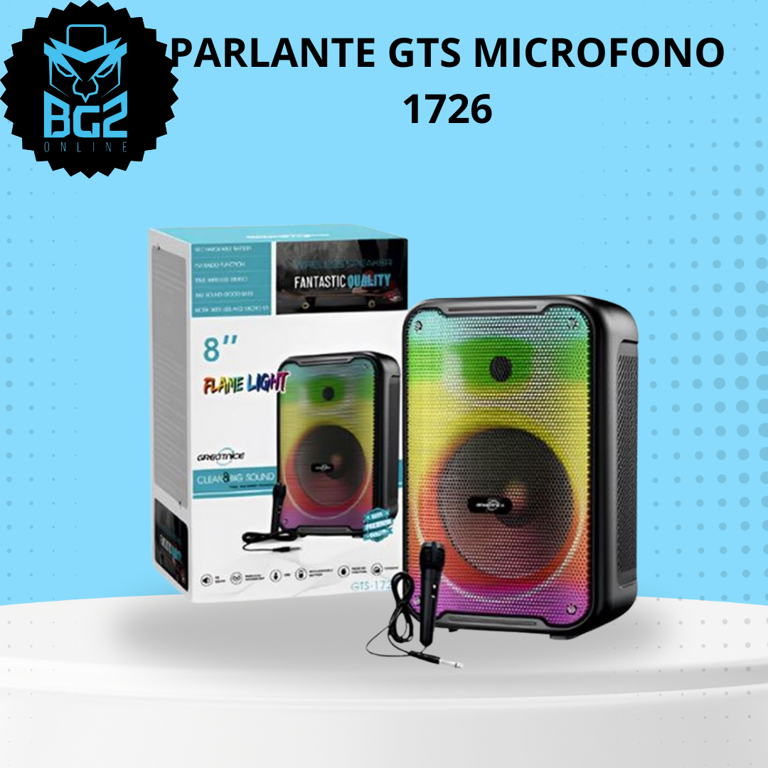 PARLANTE GTS 1726 LUZ LED